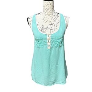Chocolate Green/Blue Tank Top Size Medium